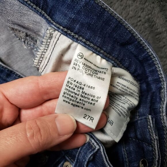 AG Adriano Goldschmied Prima Roll Up Cigarette Roll Up Jeans 27R - Picture 11 of 15